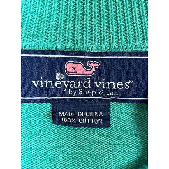Vineyard Vines Sweater L Green Pullover Preppy Resort Country Club Golf - Picture 2 of 11
